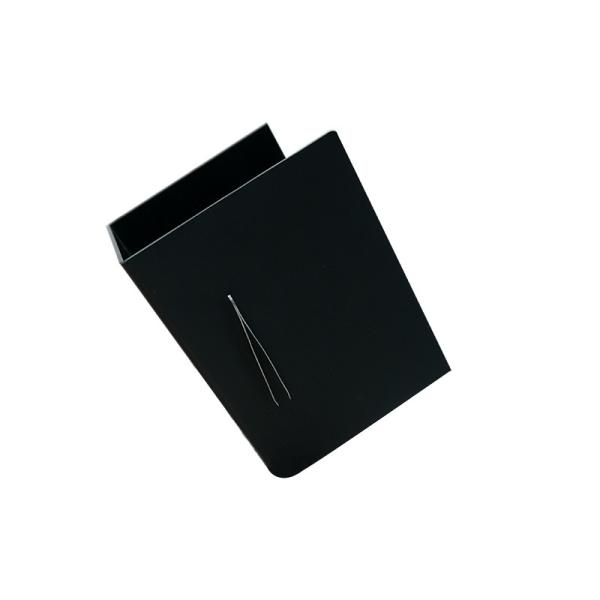 U-Shape Acrylic Mirror black beauty salon eyelash mattress uses tools box magnet