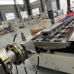 Double Screw Counter Rotating Conical Twin Screw WPC Door Frame Manufacturing