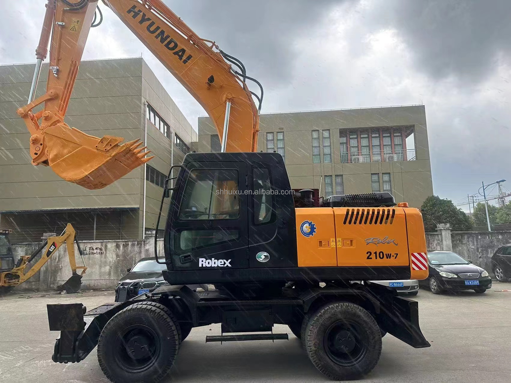 21000kg Used Hyundai Wheel Excavator Second Hand Excavator Hyundai 210-7