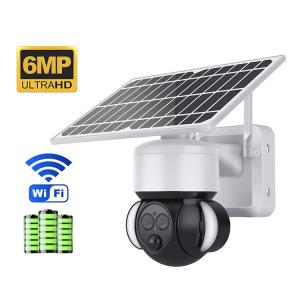 China 6MP 4G Solar Camera 12X Zoom Dual Lens PTZ Camera Auto Tracking Camera Outdoor on sale