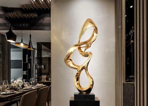 Wholesale Mirror Polished 316 Stainless Steel Art Sculptures 100cm High For Hotel Decor from china suppliers