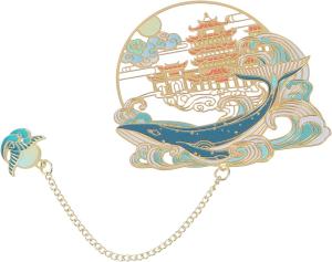 Wholesale Soft Enamel Personalized Metal Bookmarks Romantic Flower Sakura Bookmarks from china suppliers