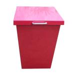 Curbside Wall Mounted Dog Waste Bin , Pet Waste Station Rectangular Shape