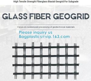 Wholesale Fiber Geogrid For Road Building Construction Fiberglass Biaxial Geogrid With Nonwoven Geotextile Soil Stabilization from china suppliers