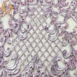 Elegance Beautiful Handmade Lace Fabric 20% Polyester For Party Dress