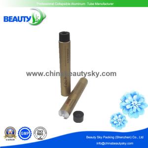 Wholesale Collapsible aluminum Tube for PH&lt;7 Hair Color cream Packaging with Golden color finishing enamel from china suppliers