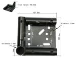 Moving Equipment Caster Base Anti - Rust Black Color Steel Plate Extrusion