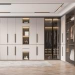 Knocked Down Wardrobe Bedroom Furniture With Sintered Stone Door