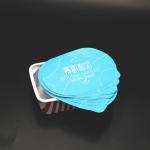 Sqare Embossing Yogurt Foil Lids Pearlized BOPP Film Recyclable Container Cover