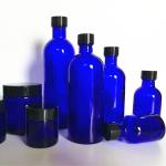 150mm Height 50g Frosted Amber Cosmetic Glass Jars With Lids