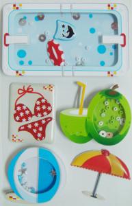 Wholesale Peel Off Desk Small Vintage Toy Stickers Custom Printing 80mm X 120 Mm from china suppliers