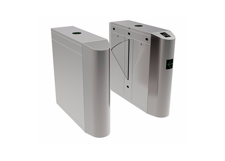 40people/min 100W 270mm Wing Retractable Flap Barrier