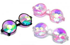 China Plastic Hony Newest Product , Flower Lense Kaleidoscope Glasses For Dance Musice Fesvital on sale