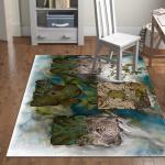 Best price factory direct sale Map pattern living room carpet area rug for