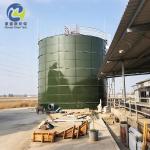 Dark Green Corrosion Resistance GFS Bolted Tank For Fire Suppression Water