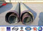 550 KV Outdoor Electrical Power Pole Distribution Line Bitumen Metal Power Pole