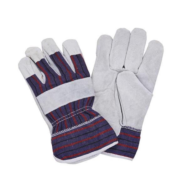 LC21134 Cow Split Leather Safety Gloves Anti-cut Leather Gloves for Comfortable