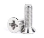Customized Stainless Steel Screws M3 M4 M5 M6 DIN7982 ISO7050 Cross Recessed