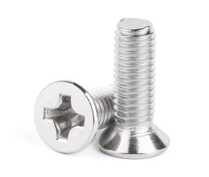 Wholesale Stainless Steel DIN965 Cross Recessed Stainless Steel Flat Head Machine Screw Use for Automobile from china suppliers