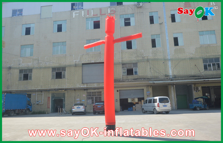 Air Dancing Man Advertising Ripstop Cloth Long Inflatable Air Dancer Tube Man For Business