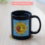 Advertising Ceramic Custom Heat Changing Mugs 320ml / 11oz Capacity