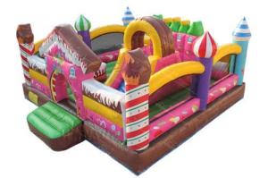 Wholesale Customized Inflatable Candy Kids Blow Up House / Colorful Bounce House Combo from china suppliers
