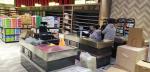 Stainless Steel Supermarket Checkout Counter With Conveyor Belt