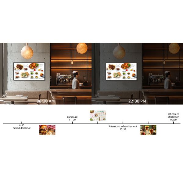 65" Restaurant Digital Signage Advertising Display for Dynamic Menus / Promotions