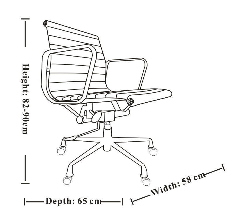 Professional Yellow Leather Desk Chair , Ergonomic Executive Chair Non Folded
