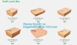 Wholesale disposable bento box kraft paper lunch packaging box,Kraft Paper Fast