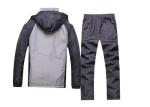 Durable Grey Sports Team Uniforms Elastic Ribbed Waistline With Detachable Hat