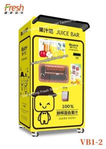 Wholesale Orange automatic Vending Machine yellow Color fresh Fruit Juice Vending Machine For School Shops Use commercial mall from china suppliers