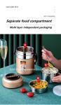 Amazon wholsale 1.6L insulated warmer cooler lunch box bpa free double wall