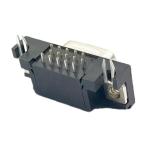 Right Angle DB15 D-SUB Connectors Female 15 Pin Jack Port OEM