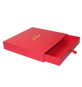 Wholesale Hot Stamping Gold Foil Paper Sliding Box Red Custom Cardboard Packaging Box from china suppliers