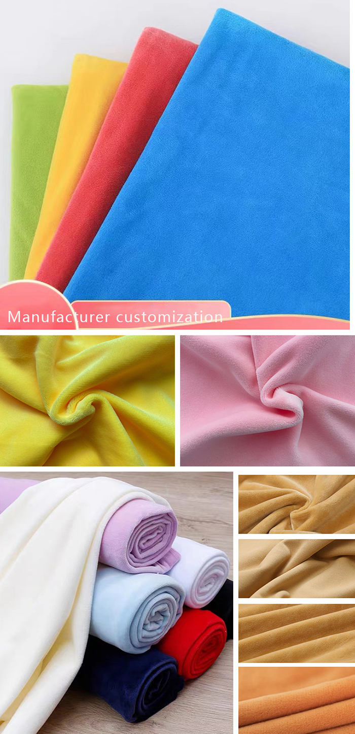 Super Soft Washable Crystal Minky Plush Fabric Warp Knitted