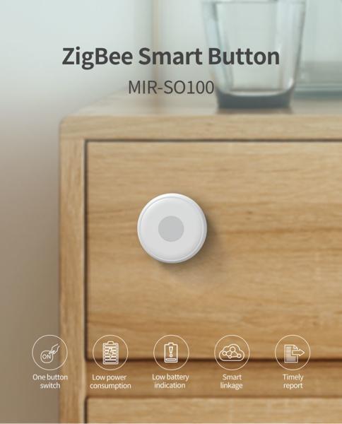 Emergency Zigbee Panic Button 2.4GHz 100m Communication Distance Tuya Zigbee