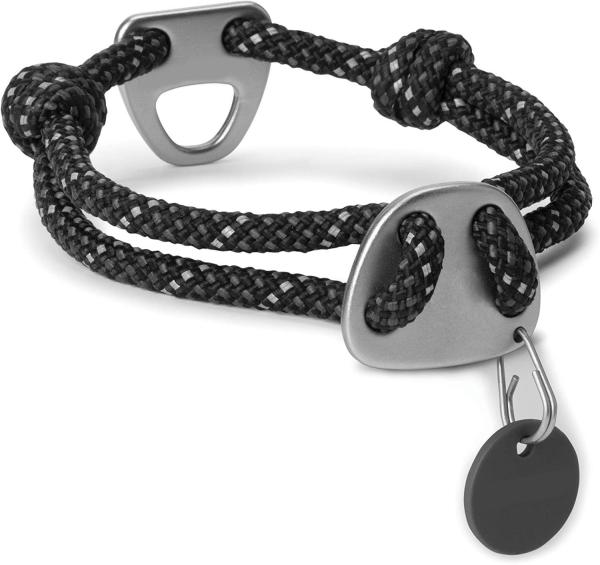 Comfortable Low Profile Soft Nylon Dog Collar 7mm Rope Less Matting Secure Lead