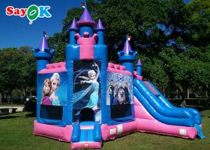 Wholesale Waterproof Inflatable Bounce House Princess Frozen Carriage Bouncy Castle With Slide from china suppliers