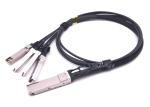 Qsfp Direct Attach Cable To 10g 4sfp Passive Copper Cable 30awg 28awg For Data