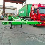 Tri Axle Chassis For 20 Ft Shipping Container Skeleton Trailer