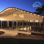 25m Clear Span Arcum Tent Cover Glass Windows VIP Cassette Flooring
