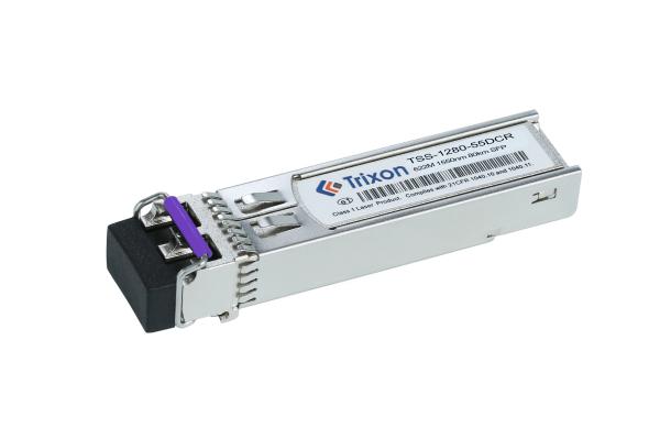 TSS-1280-55DCR 622M SFP 80km Transceiver for SDH STM-4/SONET OC-12 1550nm-DFB