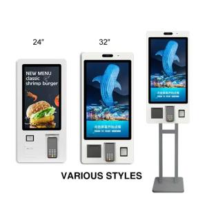 Wholesale Touch Screen Self Ordering Kiosk Checkout Payment Terminal For Restaurant Supermarket from china suppliers