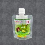 Small Plastic Flasks Pouches Leak Proof Liquid Spout Pouch For Kids Juice Milk
