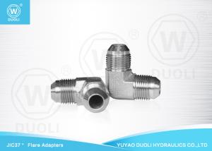 Wholesale 90 Degree Elbow Hydraulic Bulkhead JIC Flare Fittings , Male 37° JIC Flare Fitting Adapter from china suppliers