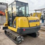 Used 5 Ton Mini Excavator Komatsu PC56-7 with Cummins Engine and 0.2m3 Bucket