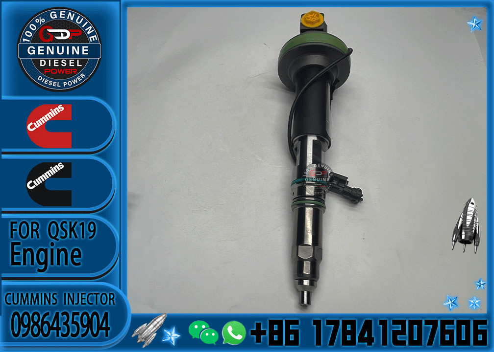Genuine Fuel Injector Assembly 0986435615 0986435904 0986435901 F00BJ00006 FOOBJ00007 0986435903 For Qsk19 Engine