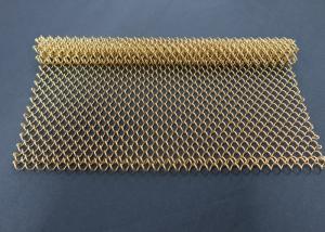 Wholesale Gold Bronze Color Decorative Metal Mesh Curtain Coil Drapery Panel Wall from china suppliers