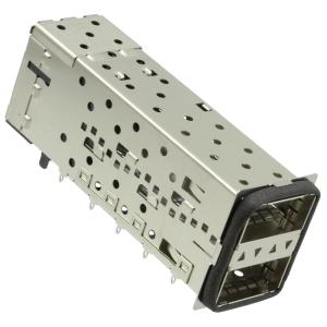 Wholesale TE 2085945-3 QSFP+ 2x1 Cage Connector With Lightpipe 14 Gb/s from china suppliers